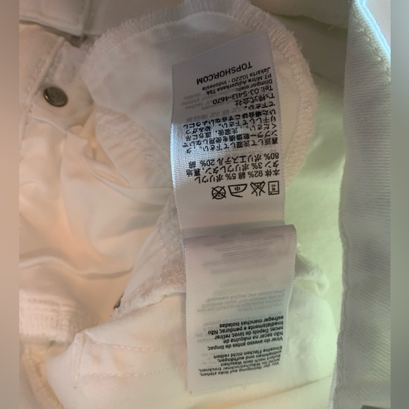 Topshop tall jamie jeans in white w28 l36new NWT high waist ankle grazer - Picture 8 of 10